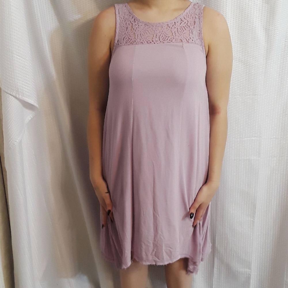 Altars state lavender dress  rough hem size small